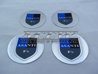 Asanti Custom Wheel Center Cap Emblem Sticker