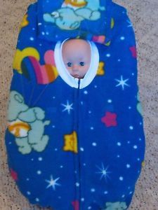 Care Bears Balloons Fleece Infant Baby Car Seat Cover with Full Zipper Flap