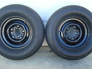 M H Racemaster Muscle Car Drag Tires J60 New on Ford 15x7x4 5 Wheel Vintiques