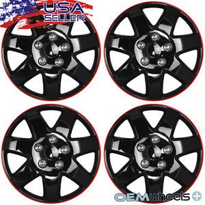 4 New Black 15" Hub Caps Fits Buick Car SUV Crossover Center Wheel Covers