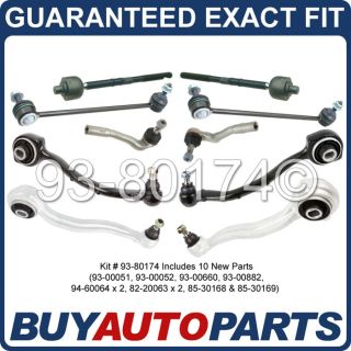 Brand New Front 10 Piece Control Arm Tie Rod End Sway Bar Link Kit for Mercedes