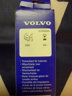 Volvo V50 04 Rear Window Windscreen Wiper Blade Genuine New 31250094