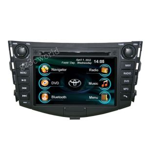 Radio DVD GPS Navigation Headunit Stereo for Toyota RAV4 with Map Card Camera