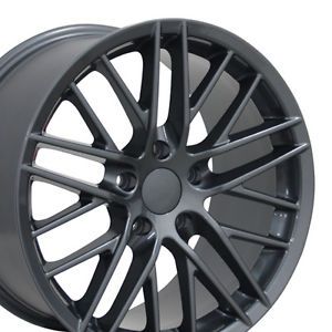 17" Gunmetal Corvette C6 ZR1 Wheels Set of 4 Rims Fits Chevrolet Camaro SS
