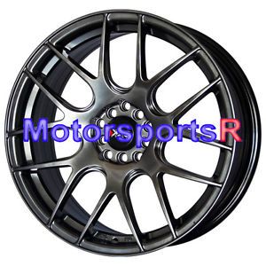 18 18x7 5 XXR 530 Chromium Black Wheels Rims 5x114 3 04 06 Acura TSX RSX Type S