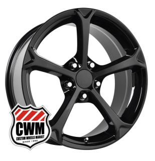 18x9 5" Corvette 2010 C6 Grand Sport Replica Black Wheels Rims Fit Corvette 1987