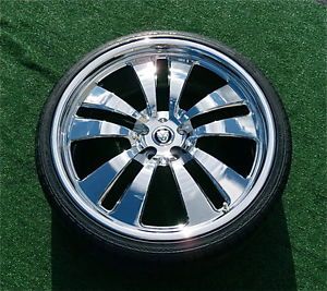 4 New Chrome Billet Zone Jaguar XK 21 inch Wheels Continental Tires TPM Sensors