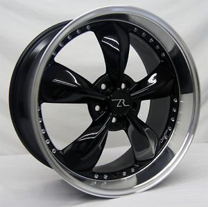 2010 Camaro Black Wheels 20x8 5 20x10 20 inch Deep Dish 20" 2011 2013 5 Spoke
