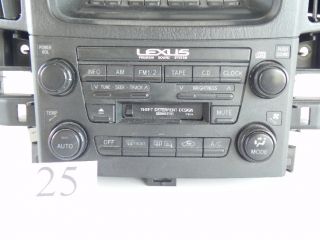 Lexus RX300 Radio Casete Player Control Nakamichi 86120 48050 Factory 248 25