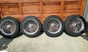 Original Jaguar Wire Rims 17 inch from 2000 XK8 with Original Lugs Included
