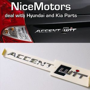Trunk Emblem Badge Genuine Parts for Hyundai 2012 2013 Accent Solaris Hatchback