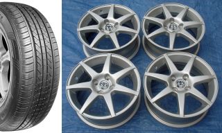 Toyota Scion XA 15" Alloy Wheels with Tires XB Prius C Yaris Corolla Echo