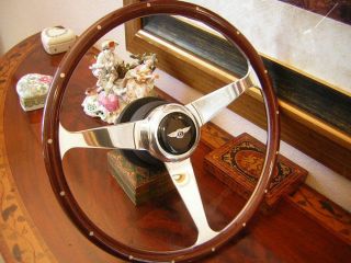 Bentley Corniche Continental 71 90 Nardi Wood Steering Wheel New Horn Push