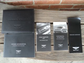 ☀ ☀ ☀ 2007 Bentley Continental Flying Spur Owners Manual Set ☀ ☀ ☀