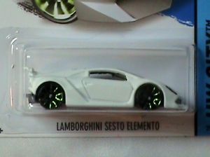 Hot Wheels Lamborghini Sesto Elemento White Super Car HW City 2014 New Release