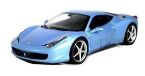 Hot Wheels 2011 Ferrari 458 Italia Light Blue 1 18
