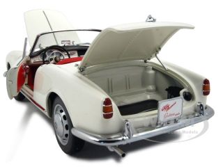 1957 Alfa Romeo Spider Giulietta 1300 White 1 18 Model Car by Autoart 70156