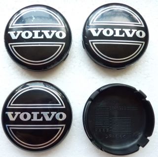 Volvo Black Center Hub Caps Cover Wheel S70 V70 XC90 850 960 S90 S80 More