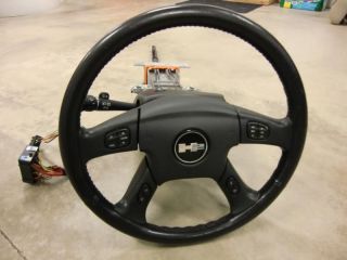 03 07 Hummer H2 Leather Steering Wheel Driver Airbag Air Bag Column Assembly