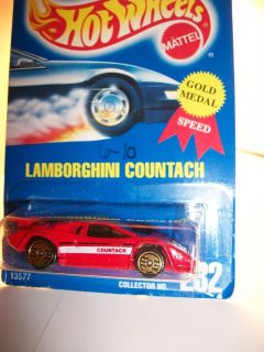 Hot Wheels Lamborghini Countach 1991 Card Mint