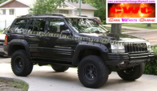 Jeep Grand Cherokee ZJ 1992 1998 Fender Flares Wheel Arch Extensions