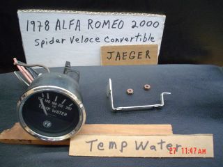 1978 Alfa Romeo Spider Velose 2000 Water Temp Gauge 1970 1978
