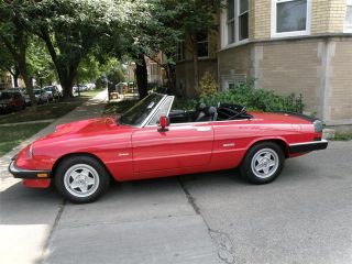 1988 Alfa Romeo Spyder Veloce Wheels Air Condionnd Low Miles Low Reserve