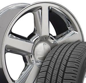 20" Chrome Tahoe Suburban Wheels Tires Fits Chevrolet GMC Cadillac
