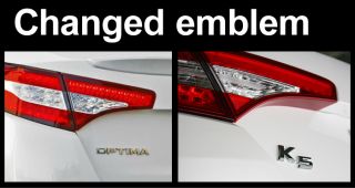 Optima Kia K5 Genuine Trunk Emblem Logo Korea Parts Chrome 86310 2T000 Rear New