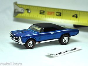 Hot Wheels Limited Edition Real Riders 1967 67 Pontiac GTO Blue Black Top