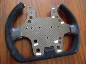 Indy Car Race Used Sparco Steering Wheel with Carbon Fiber Switch com Plate