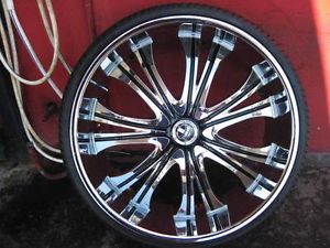 28" Dub Mamba New Wheel Tire Tis MOZ Lexani 26 MHT 5 or 6 Lug Escalade Tahoe