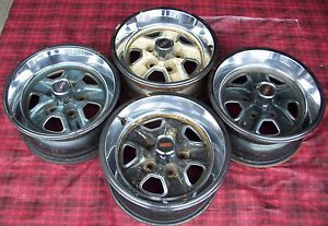 Oldsmobile Cutlass and 442 Rally Wheels Set of 4 15 x 7
