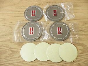 Oldsmobile Olds Hard Plastic Emblems Stickers for Center Caps Hubcaps Wheels New