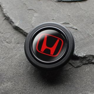Red JDM Honda Horn Button Emblem Logo for Momo Sparco Grant Dino Steering Wheel