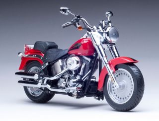 2010 Harley Davidson Fat Boy FLSTF Diecast Motorcycle Model 1 12 HD81135 New
