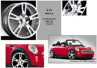 4 New 18 Zinik Imola Z10 Wheels Rims Chrome JDM VW 4x114 4x100 Civic XB Mini XA