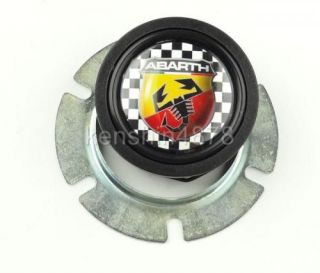 Steering Wheel Abarth Checkered Horn Button for Momo Sparco Grant Dino Quanties