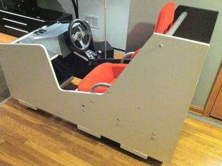 Racing Sim Cockpit Scratch Build Logitech G25 Wheel Sparco Racing Seat