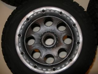 Truck Tires Rims Beadlocks Wheels 4 Fits HPI 5T T1000