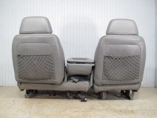 Chevy Silverado GMC Sierra Suburban Tahoe Front Gray 60 40 Truck Seat Console