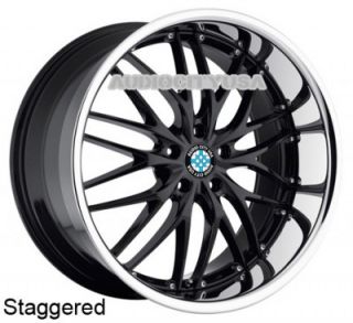 22" MRR Staggered for BMW Wheels and Tires Rims 5 6 7 Series 645 650 745 750
