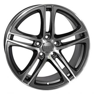 17" Gunmetal R8 Style Wheels Set of 4 Rims Fit Audi A4 A6 A8 Allroad
