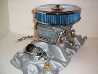 Edelbrock Performer Intake Carb Carburetor 600 CFM Air Cleaner EXTRAS SBC 350