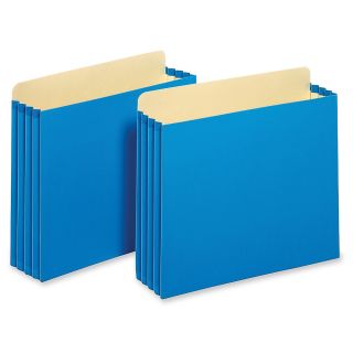 Globe Weis Heavy Duty File Cabinet Pocket Letter Size 3 12 Expansion Blue