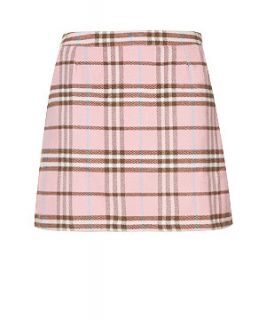 Pink Pattern (Pink) Cameo Rose Pink Tartan Mini Skirt  305669679