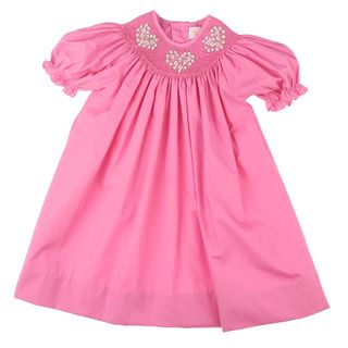 Petit Ami Infant Girl's Smocked Collar Dress Petit Ami Girls' Dresses
