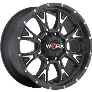 Worx Tyrant 18 Black Wheel / Rim 8x170 with a  12mm Offset and a 125.2 Hub Bore. Partnumber 805 8987SB12 Automotive