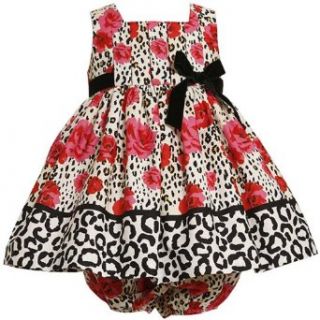 Size 18M BNJ 5500B 2 Piece RED IVORY BLACK ROSE LEOPARD ANIMAL PRINT Special Occasion Flower Girl Party Dress,B15500 Bonnie Jean BABY/INFANT Clothing