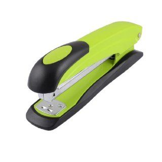 Black Green Plastic Shell Metal Spring Powered 24/6 26/6 Staples Desk Stapler